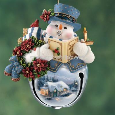 Snow-Bell Holidays Snowman Ornament