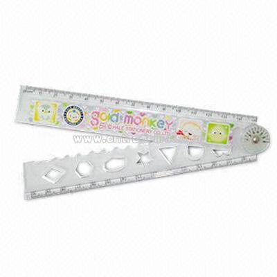 Folding Ruler with Heat Transfer Logo Printing