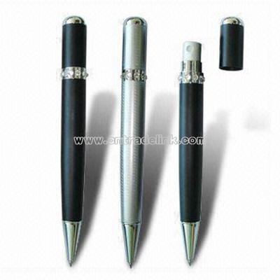 Ballpoint Pens with Perfume Bottle Holder and Rhinestone