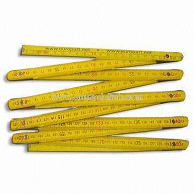 Wooden Folding Ruler 2m/10