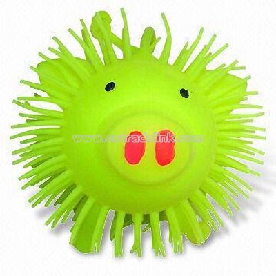 Flashing Animal Puffer Ball