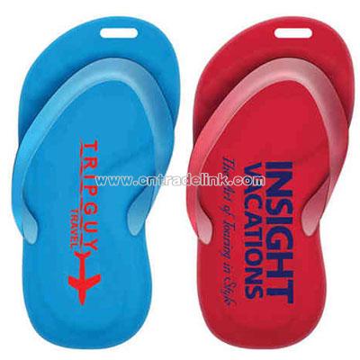 Promotional Recycled Sandal Shaped Luggage Tag