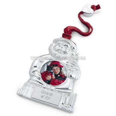 Santa Photo Ornament