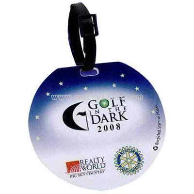 Recycled White Jumbo Slip-in Pocket Golf/bag Tag