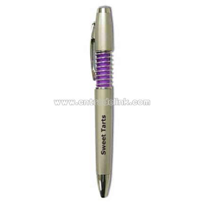 Spring Towards Plunger Pen