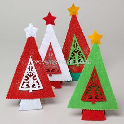 Felt Xmas Tree Decor 10.25in Wholesale