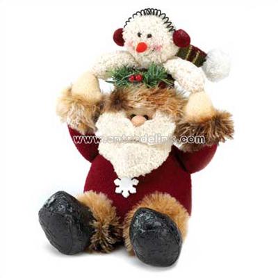 Santa & Snowman Plush Pal