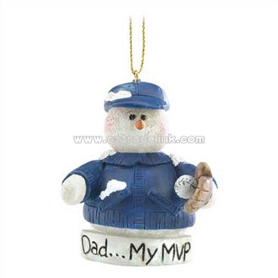 Snowberry Cuties Mvp Dad Ornament