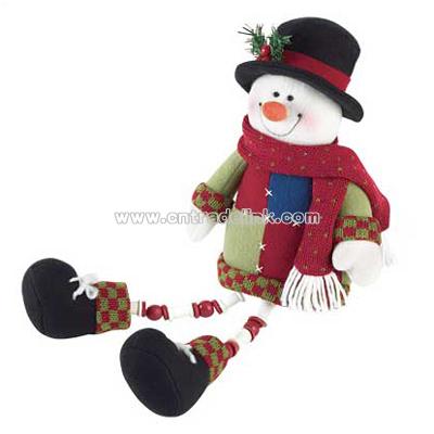 Plush Snowman Shelf-Sitter