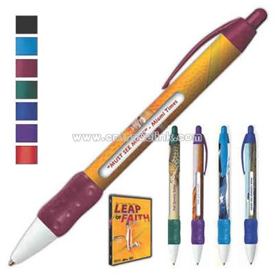 Retractable ballpoint message pen