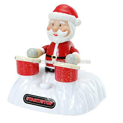 USB LED Light Drumming Santa