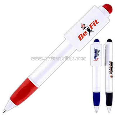 Plunge actiona dvertising ballpoint pen