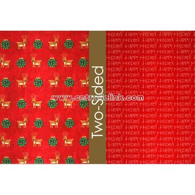 Mini Reindeer Reversible Wrapping Paper