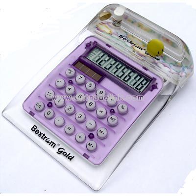 Desktop 8 digit Dual Power Aqua Calculator