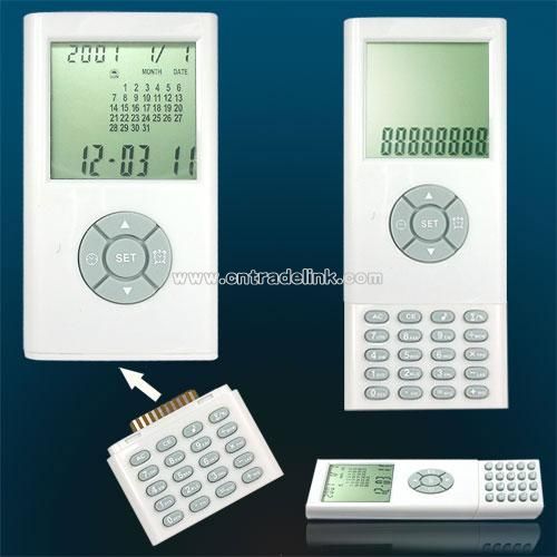 iPod design innovative Patented calendar clock with detachable calculator