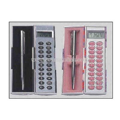 Gift box Calculator and pen