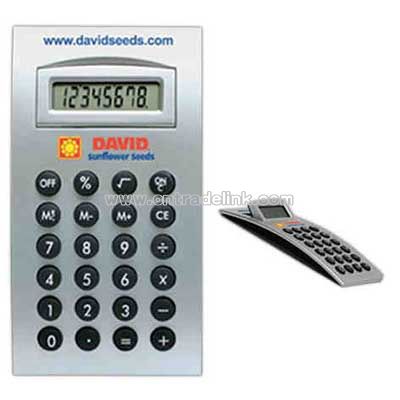 Arch shaped desktop calculator