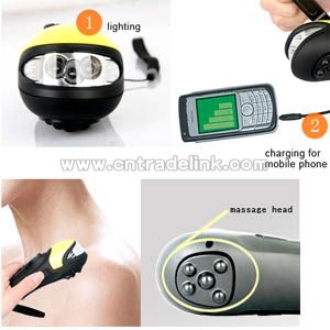 Mini Dynamo Massager with LED light