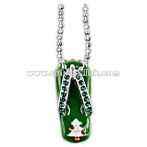 Christmas scene necklace