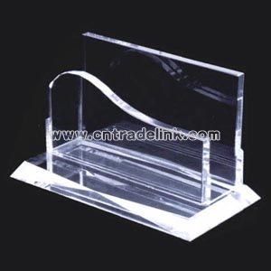 crystal business card holder