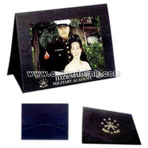 Horizontal easel photo frame