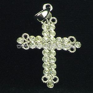 Fashion Cross Pendant with Gemstone