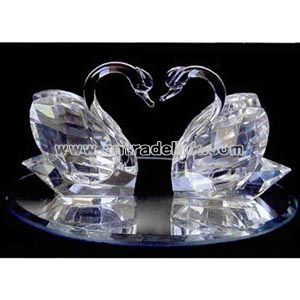 Crystal love swans