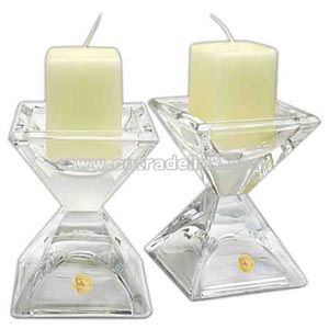 Crystal candle holder