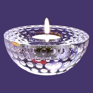 Crystal candle holder