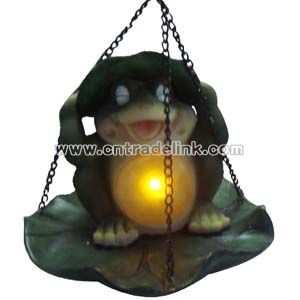 Polyresin Frog with Solar Light