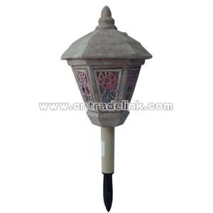 Polyresin Lantern with Pole