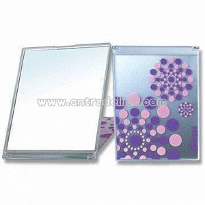 Rectangle plastic folding mirror