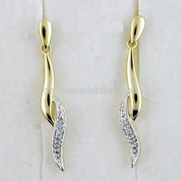 10k Gold Diamond Earrings