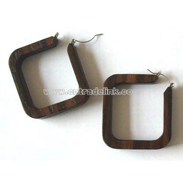 Wood Earring