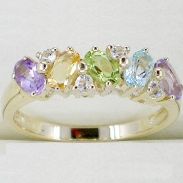 10k Yellow Gold Gemstone Ring