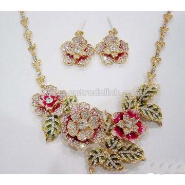 Fashion Alloy with Cz Stones Jewelry Set