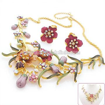 Rhinestone Fashion Jewelry Set