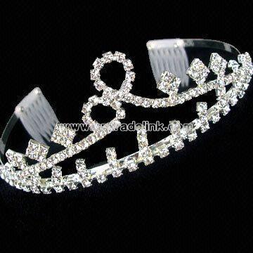 Party Tiara with Rhinestones