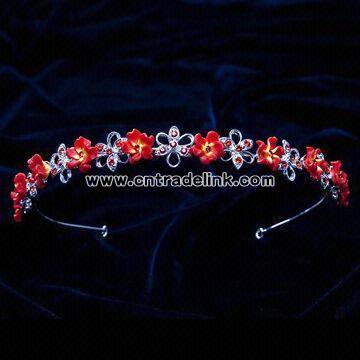 Tiara with Austrian Crystal Inlay