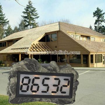 House Address Number Solar Light