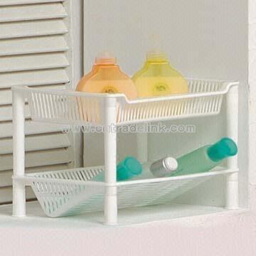 2-Tier Plastic Rack