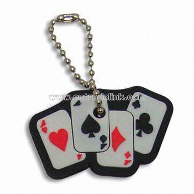 Playing Card Shape Keychain