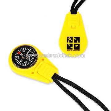 Zipper Pull Compass