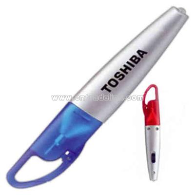 Mini carabiner screwdriver with light