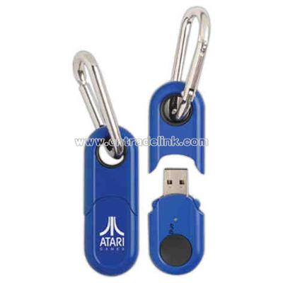 USB flash drive with sturdy carabiner