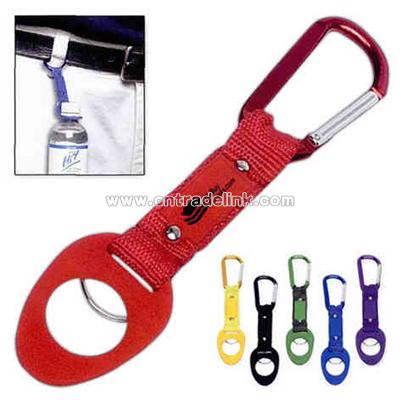 Carabiner, 6mm with bottle holder