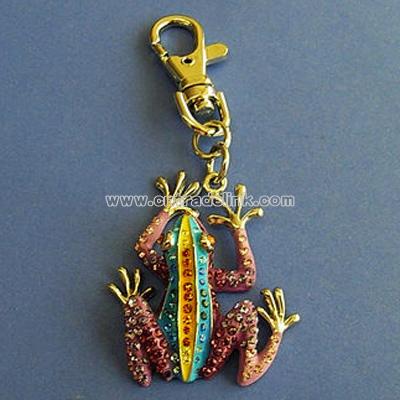 Zinc Alloy Crsytal Key Chain