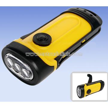 Waterproof LED Dynamo Flashlight