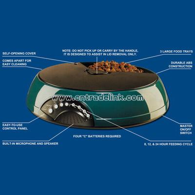 3 Meal Pet Feeder