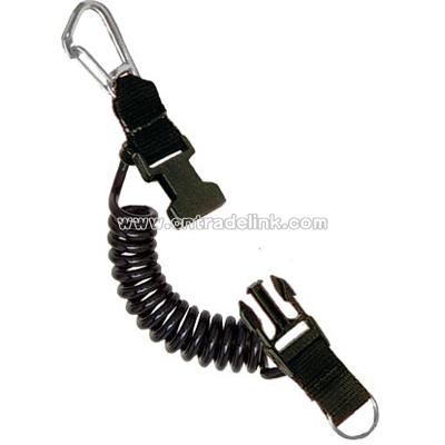 Innovative Stainless Steel Carabiner Coil Lanyard